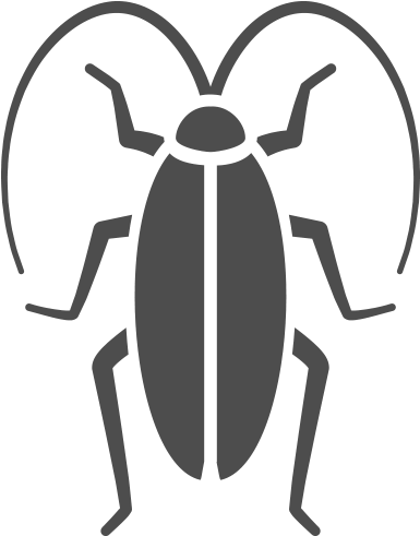 Stylized Cockroach Icon PNG Image