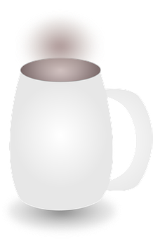 Stylized Coffee Mug Graphic PNG Image