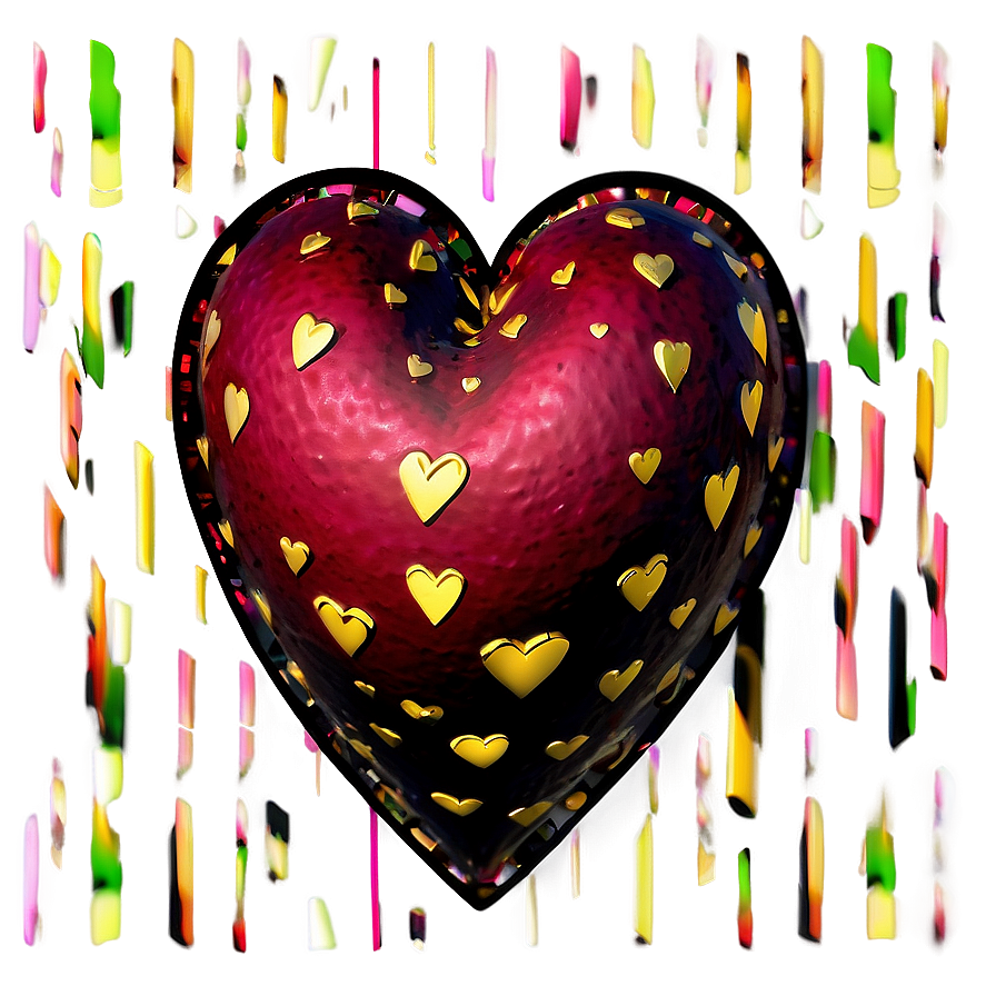 Stylized Corazon Pattern Png 05232024 PNG Image