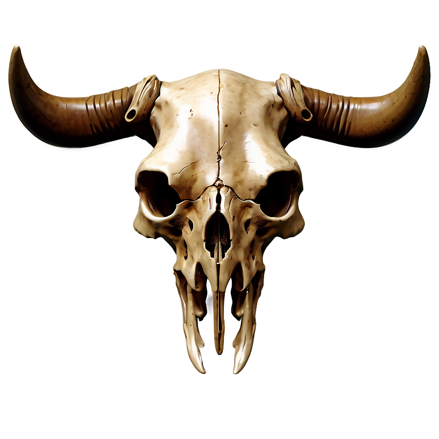 Stylized Cow Skull Png 3 PNG Image