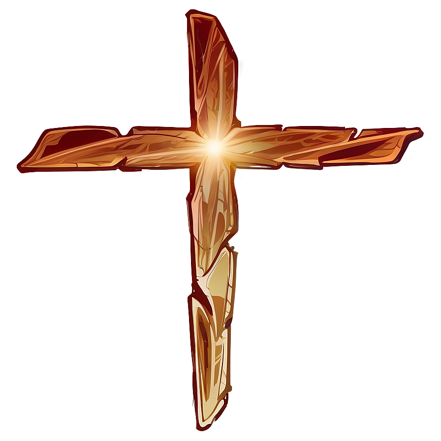 Stylized Cross Drawing Png 04302024 PNG Image