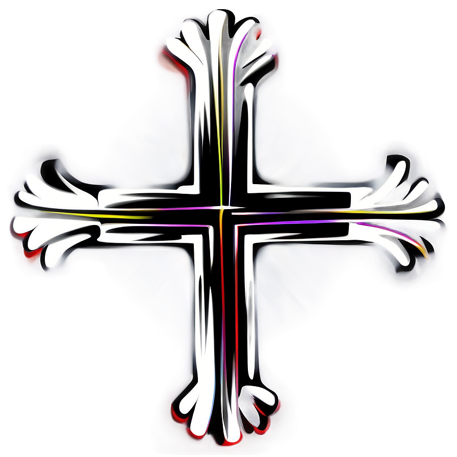 Stylized Cross Outline Png 20 PNG Image