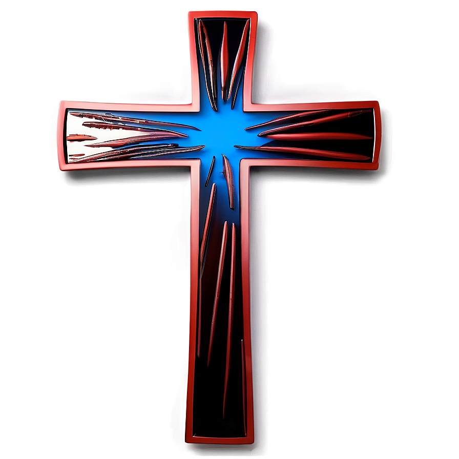 Stylized Cross Outline Png Hqq PNG Image