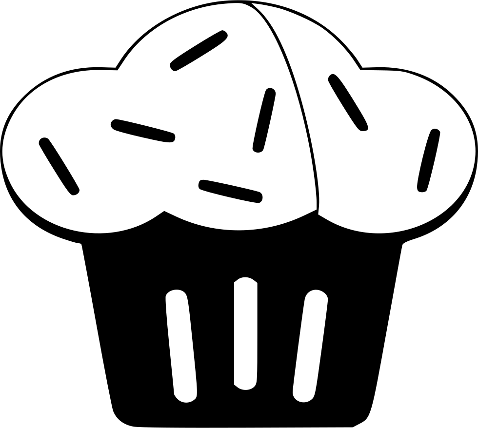 Stylized Cupcake Icon PNG Image