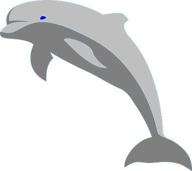 Stylized Dolphin Graphic PNG Image