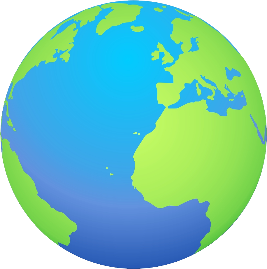 Stylized Earth Clipart PNG Image