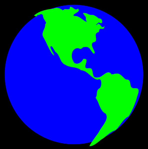 Stylized Earth Graphic PNG Image