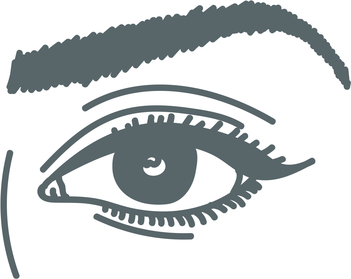 Stylized Eyeand Eyebrow Illustration PNG Image