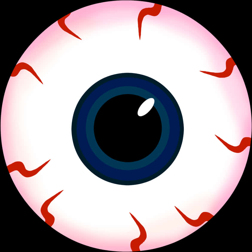 Stylized Eyeball Illustration PNG Image