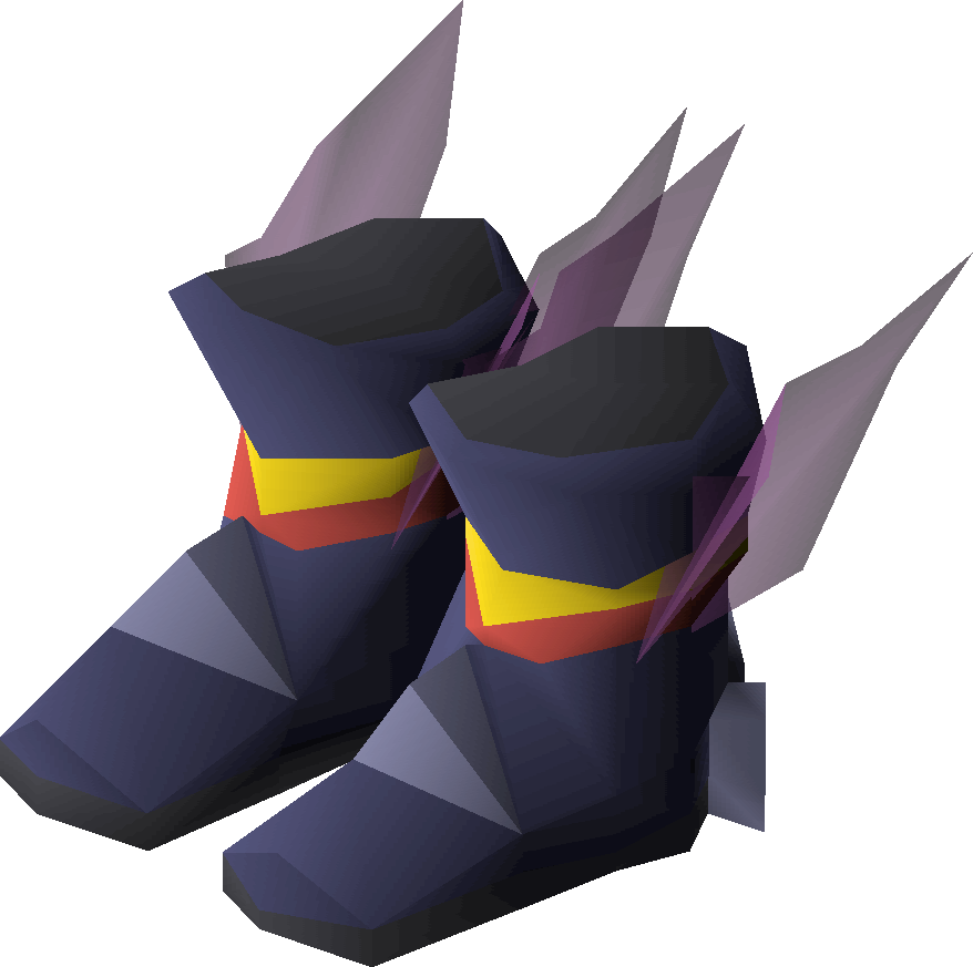 Stylized Fantasy Boots3 D Model PNG Image