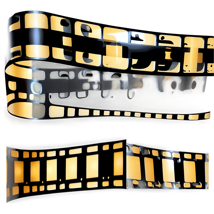 Stylized Film Strip Png Clv PNG Image