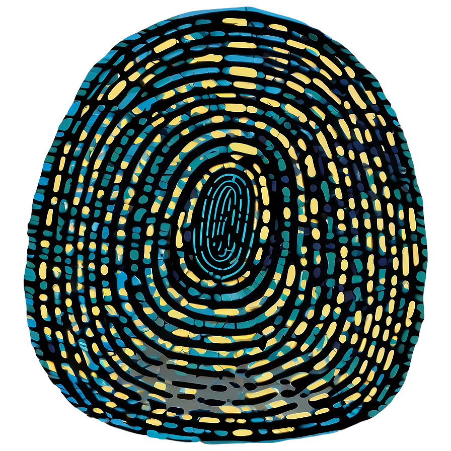 Stylized Fingerprint Vector Png 05242024 PNG Image