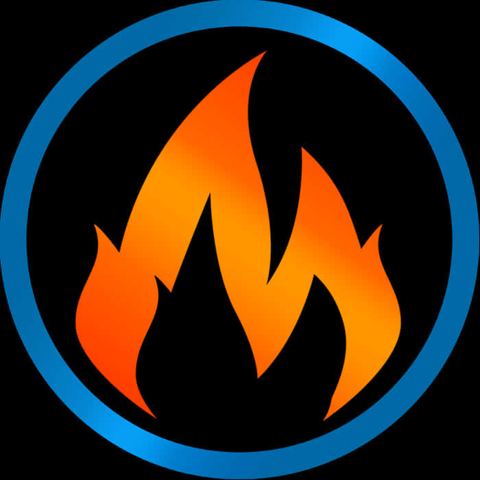 Stylized Flame Icon PNG Image