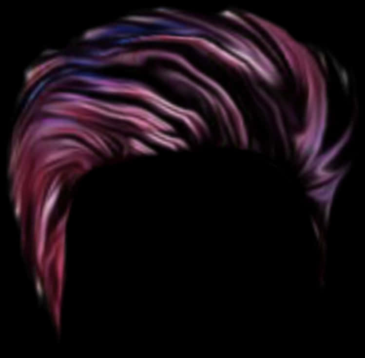 Stylized Hair Overlayfor Editing PNG Image