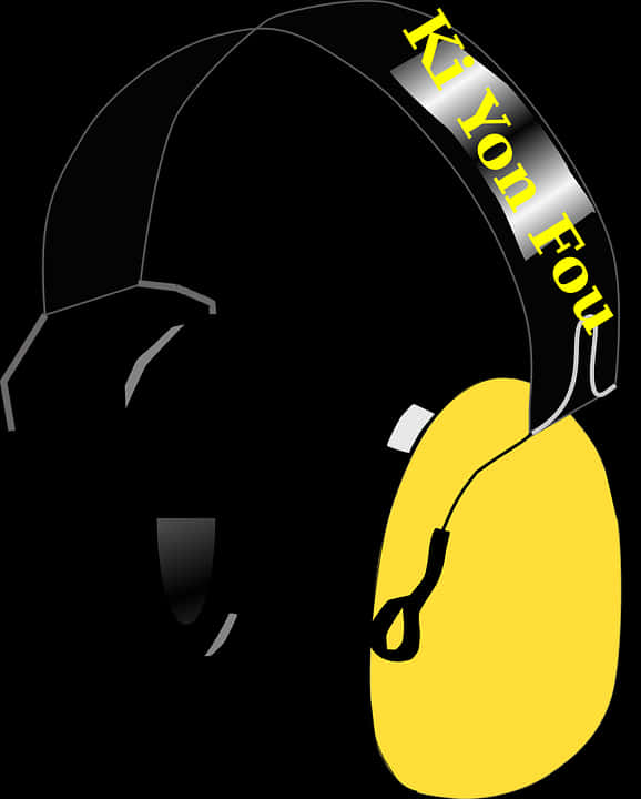 Stylized Headphonesand Mouse Graphic PNG Image