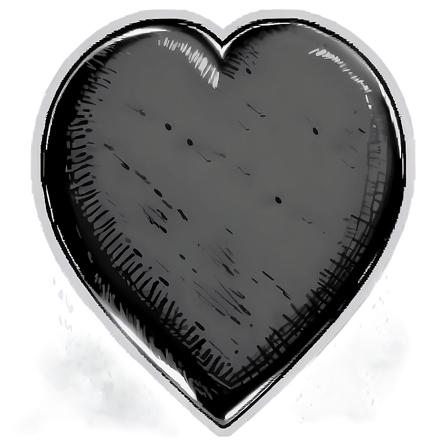 Stylized Heart Sketch Png Nie58 PNG Image