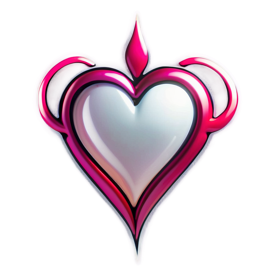 Stylized Heart Tattoo Design Png 05252024 PNG Image