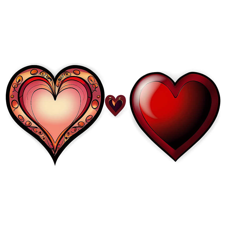 Stylized Heart Tattoo Design Png Rke86 PNG Image