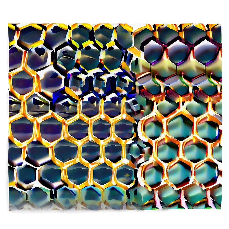 Stylized Honeycomb Pattern Png 05232024 PNG Image