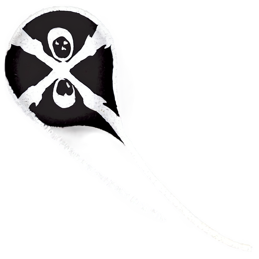 Stylized Jolly Roger Flag PNG Image