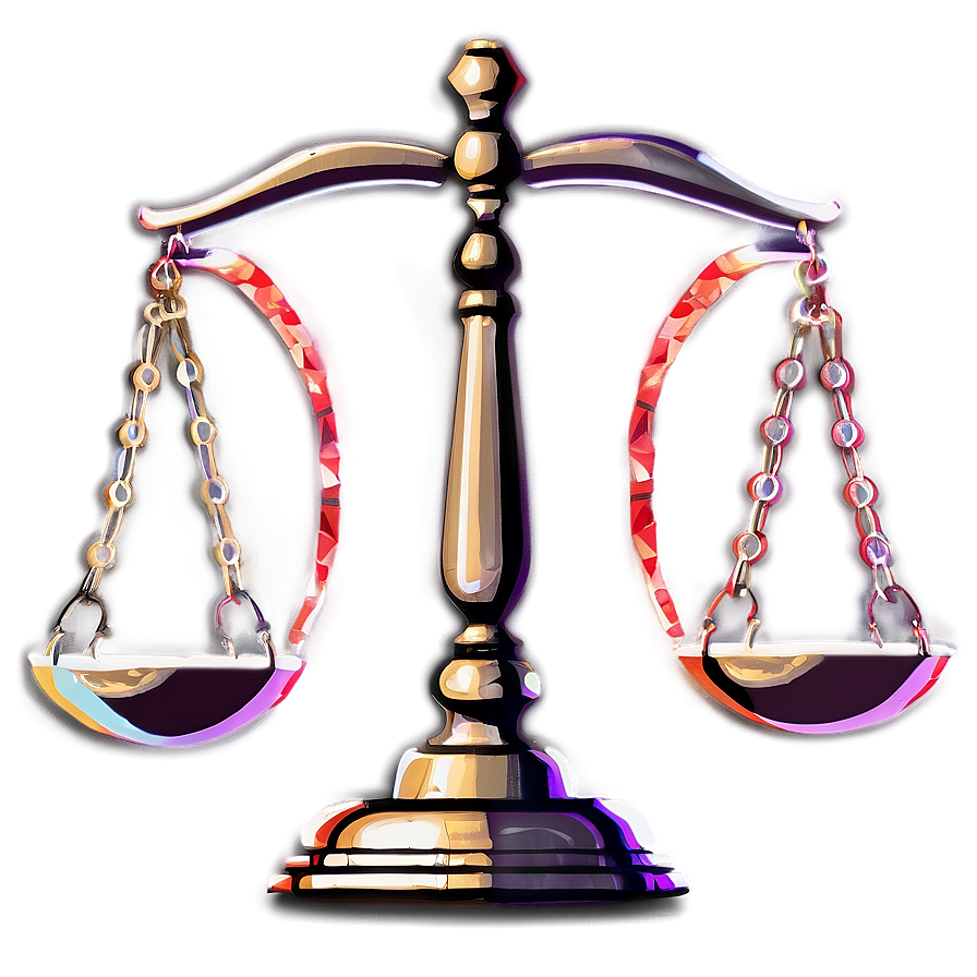 Stylized Justice Scale Png Hkk48 PNG Image