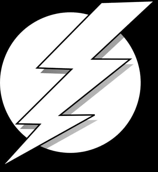 Stylized Lightning Bolt Graphic PNG Image