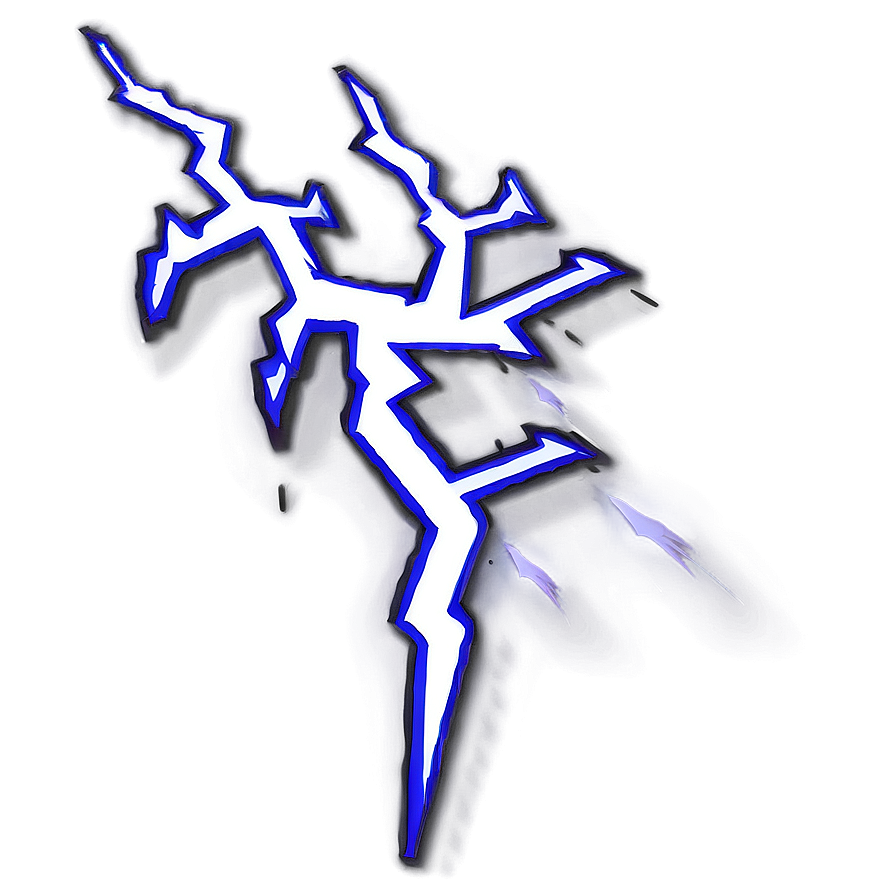 Stylized Lightning Illustration Png Arm70 PNG Image