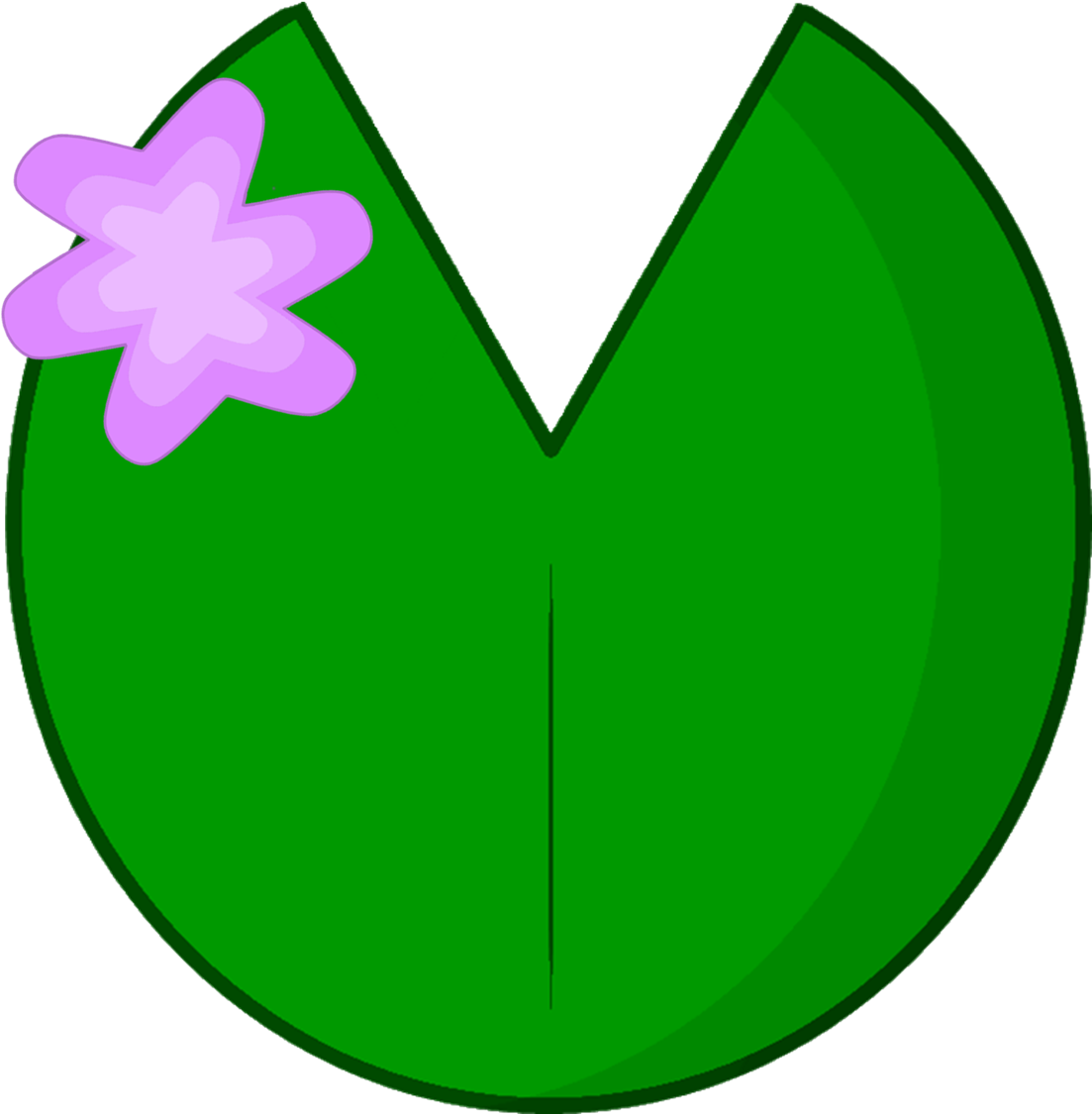 Stylized Lily Icon PNG Image