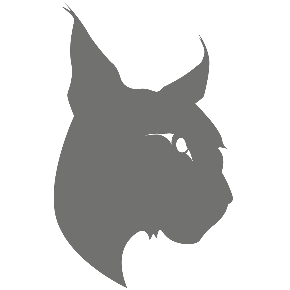 Stylized Lynx Silhouette PNG Image