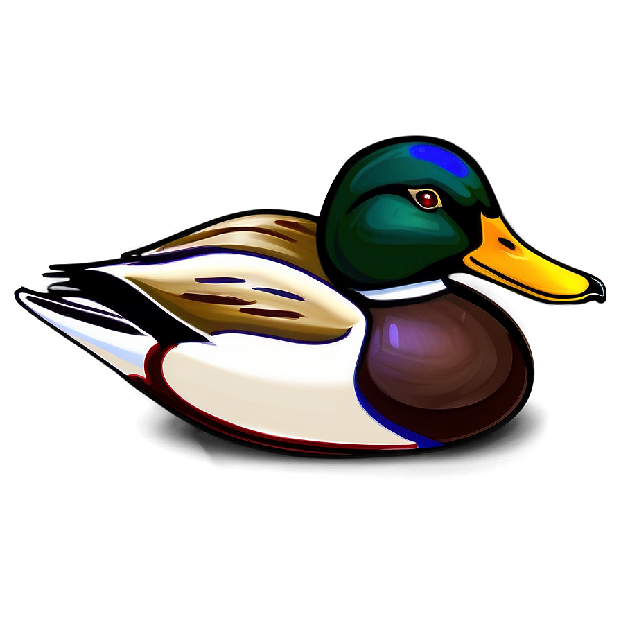 Stylized Mallard Duck Png Cqp PNG Image