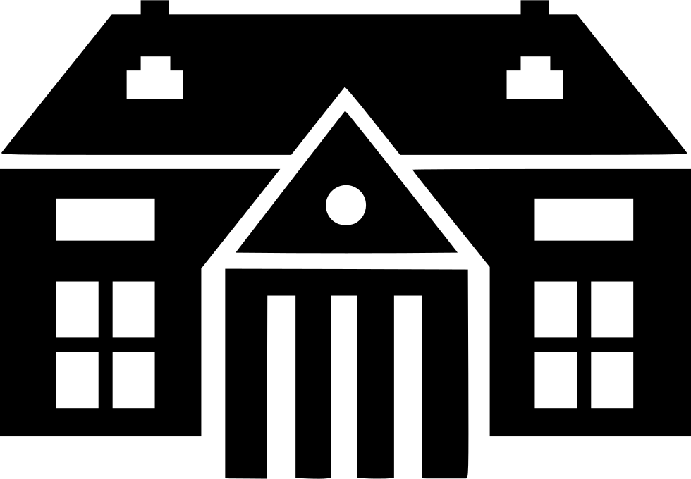 Stylized Mansion Outline PNG Image