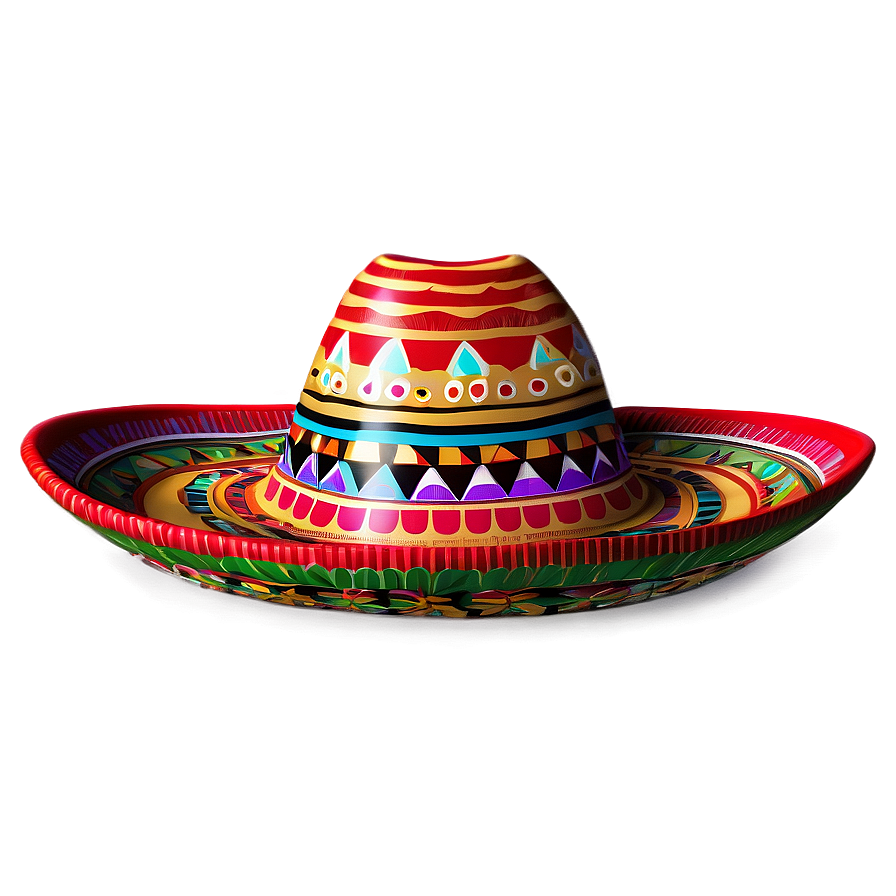 Stylized Mexican Hat Png 06122024 PNG Image