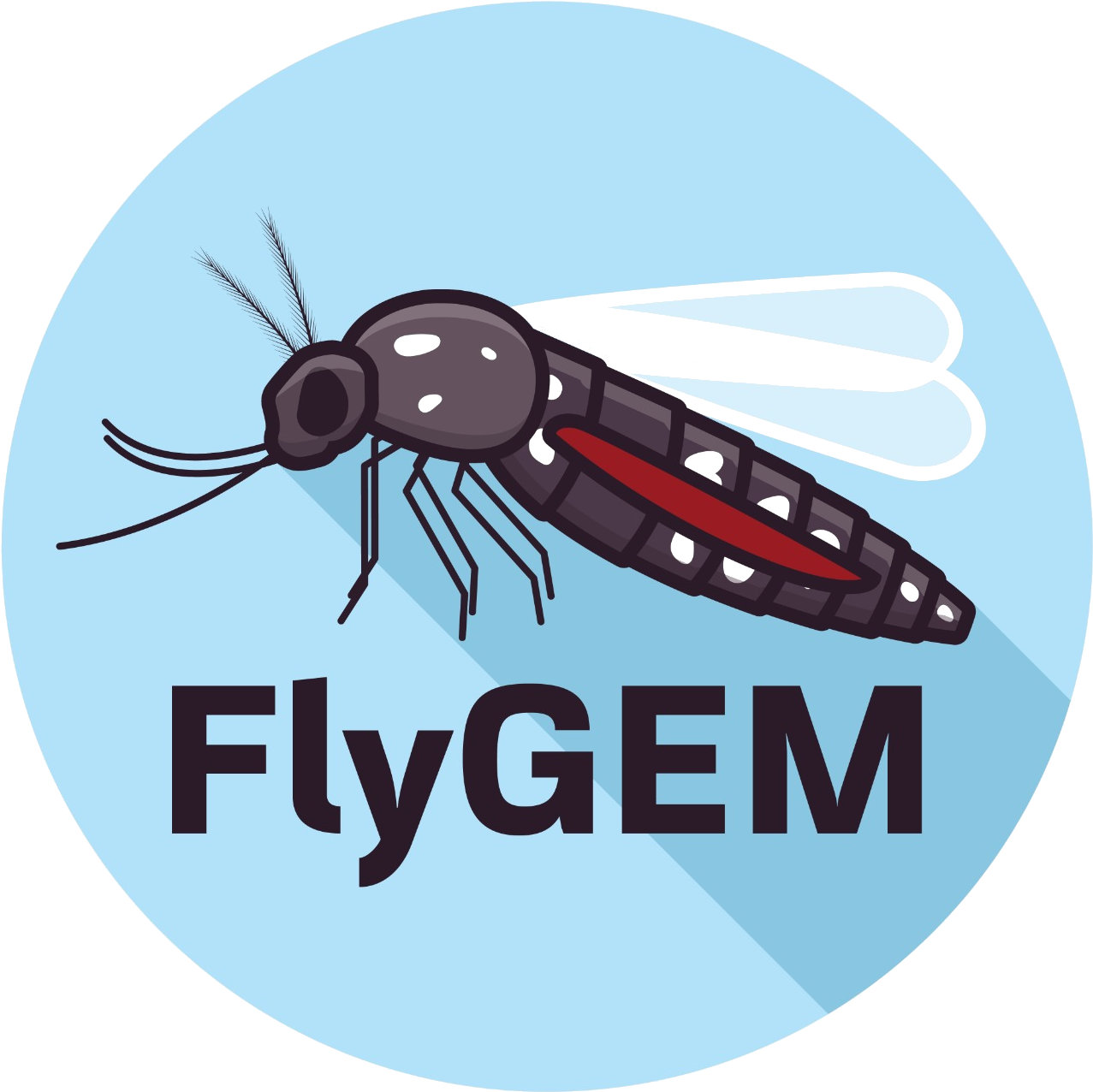 Stylized Mosquito Illustration PNG Image