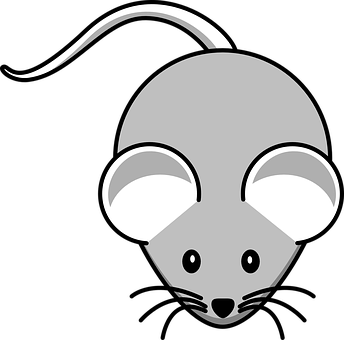 Stylized Mouse Graphic PNG Image