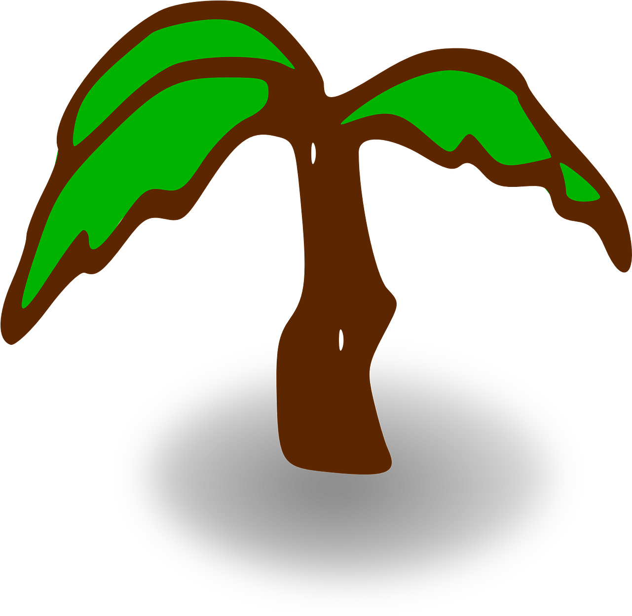 Stylized Palm Tree Graphic PNG Image