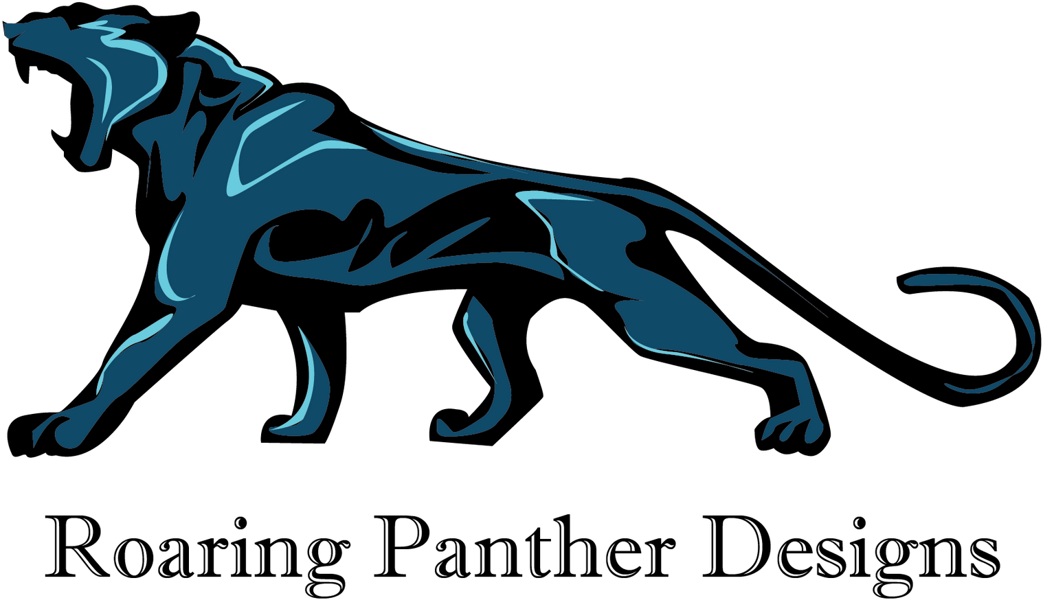 Stylized Panther Logo Graphic PNG Image