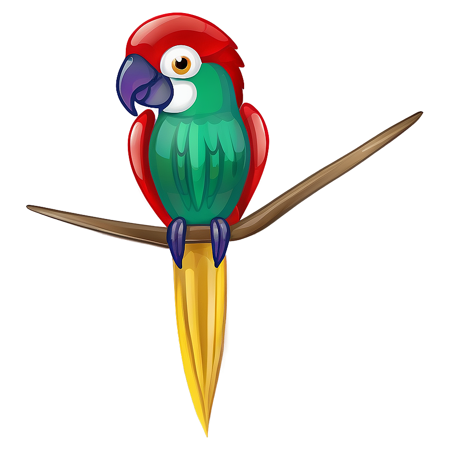 Stylized Parrot Design Png Wnp PNG Image