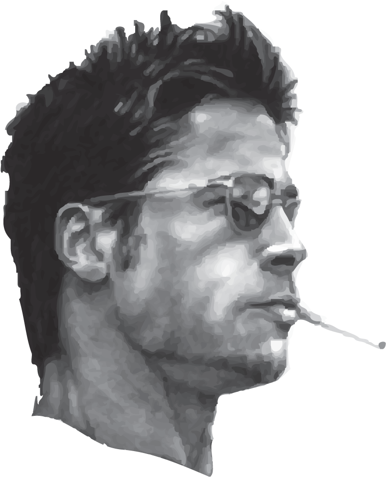 Stylized Portraitof Manwith Sunglasses PNG Image