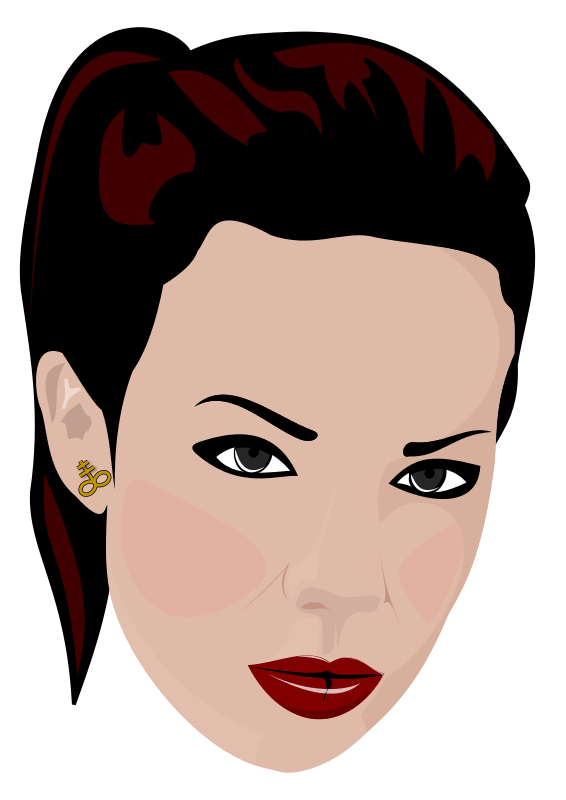 Stylized Portraitofa Woman PNG Image