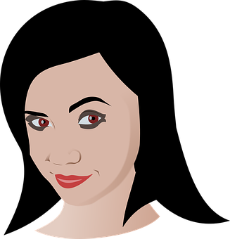 Stylized Portraitofa Woman PNG Image