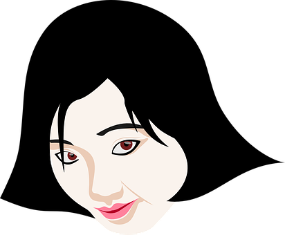 Stylized Portraitofa Woman PNG Image