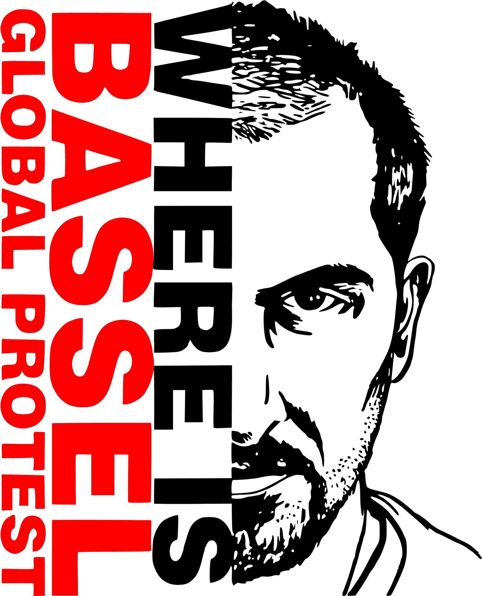 Stylized Portraitwith Text Overlay PNG Image