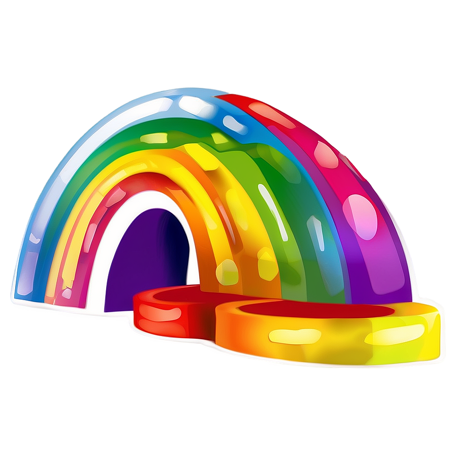 Stylized Rainbow Icon Png Rrv44 PNG Image