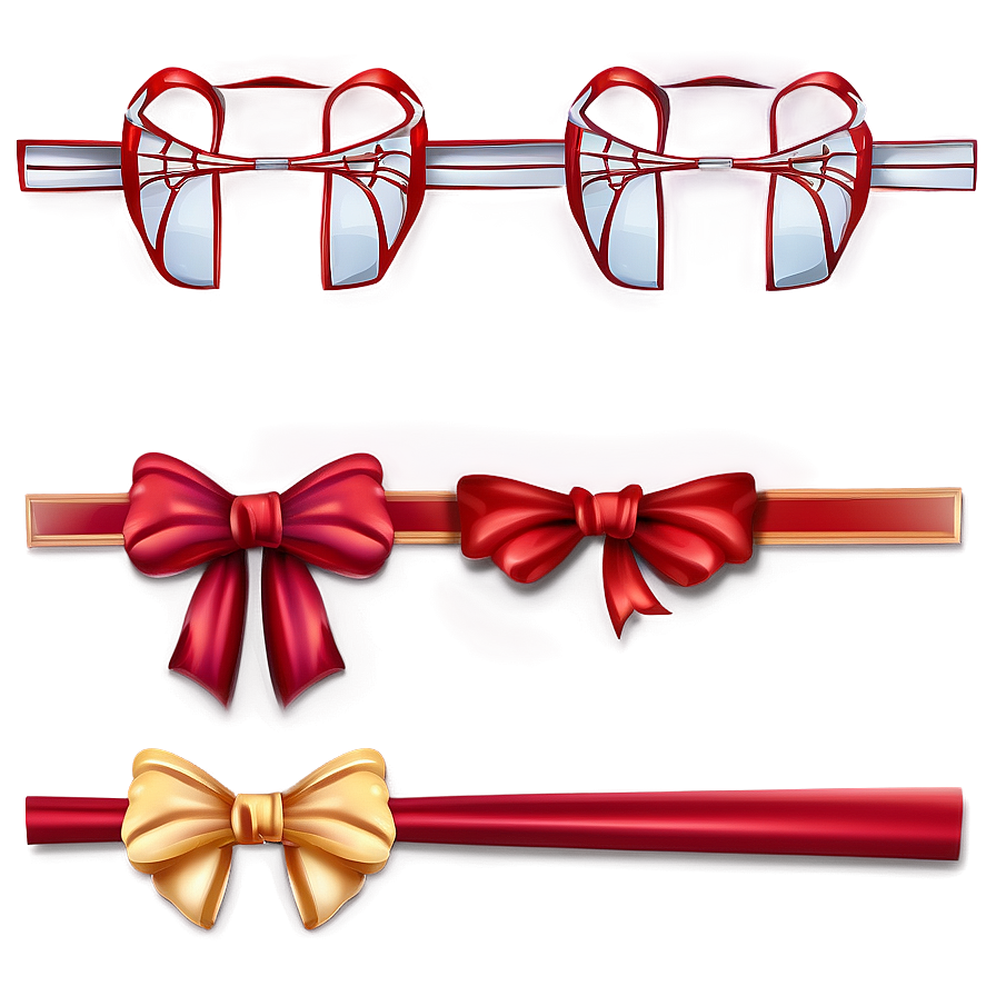 Stylized Red Bow Png 16 PNG Image