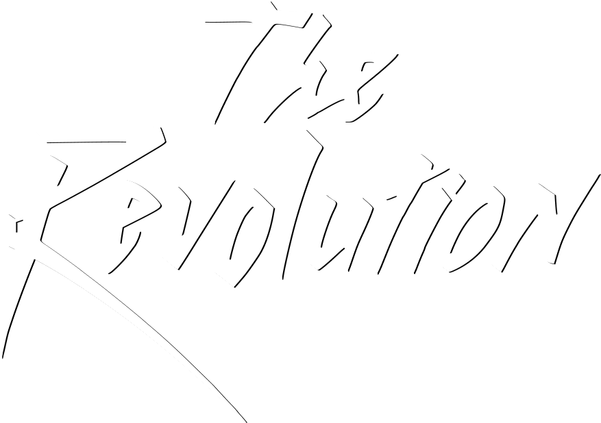 Stylized Revolution Text Graphic PNG Image