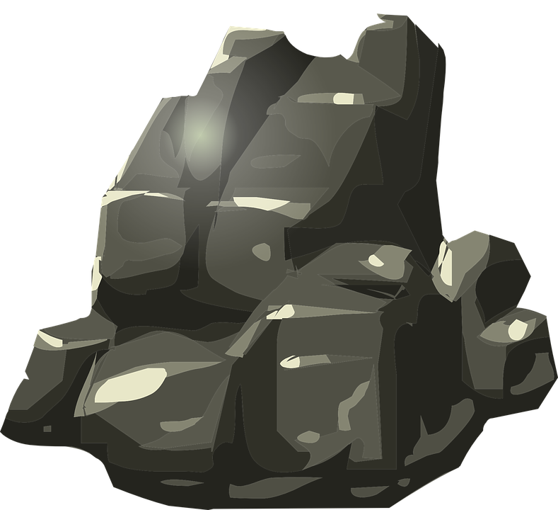 Stylized Rock Formation Vector PNG Image