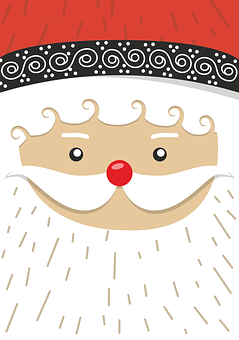 Stylized Santa Claus Graphic PNG Image