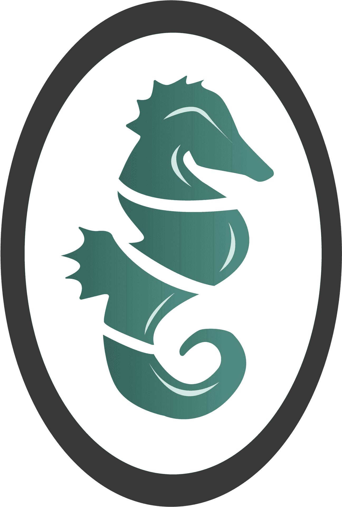 Stylized Seahorse Graphic PNG Image