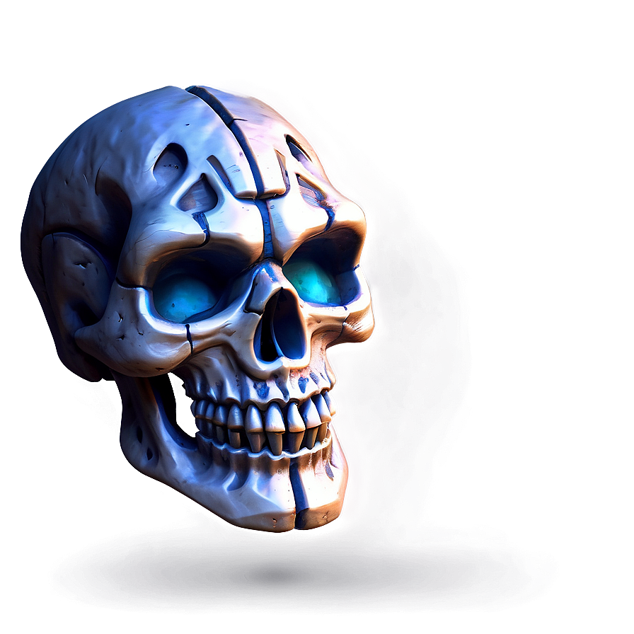 Stylized Skull Face Art Png 06272024 PNG Image