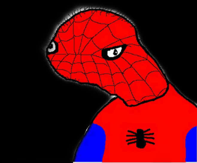 Stylized Spiderman Artwork PNG Image